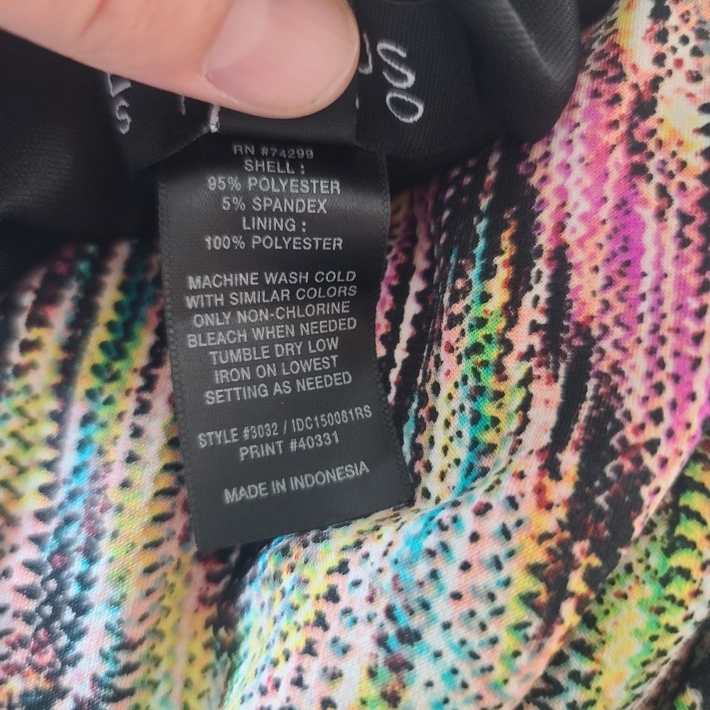 Enfocus Studio Multicolored Zig-Zag Patterned Dre… - image 8